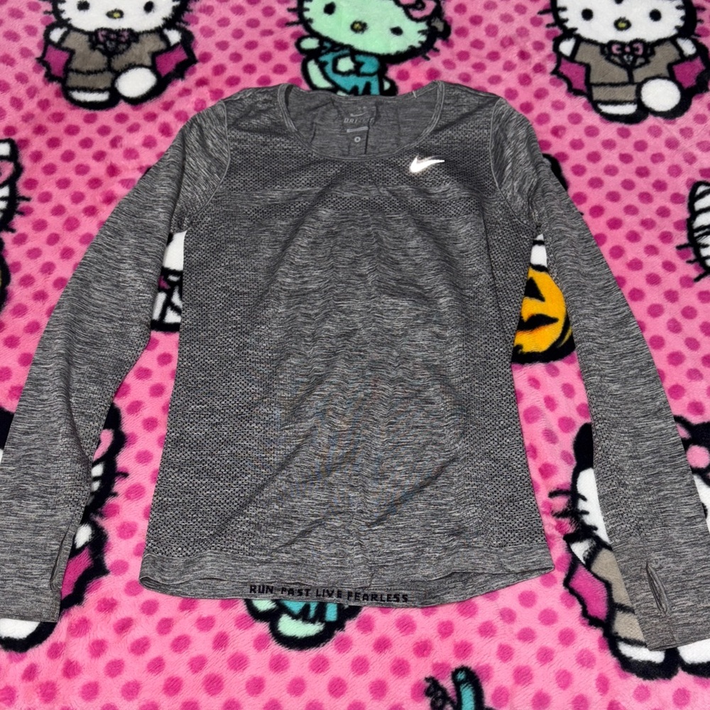 Nike Gray Long Sleeve Tee